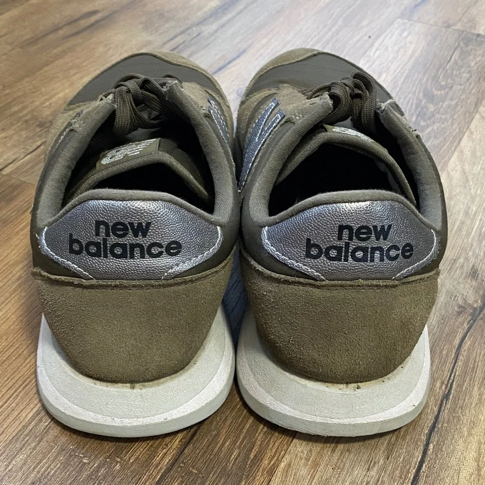New Balance 420 Olive Green Silver Metallic Sneakers WL420DT2 Womens Size 9